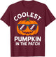 Toddler Boy Pumpkin Patch Shirt Kids Funny Halloween Costume T-Shirt - T-Shirt | Maroon