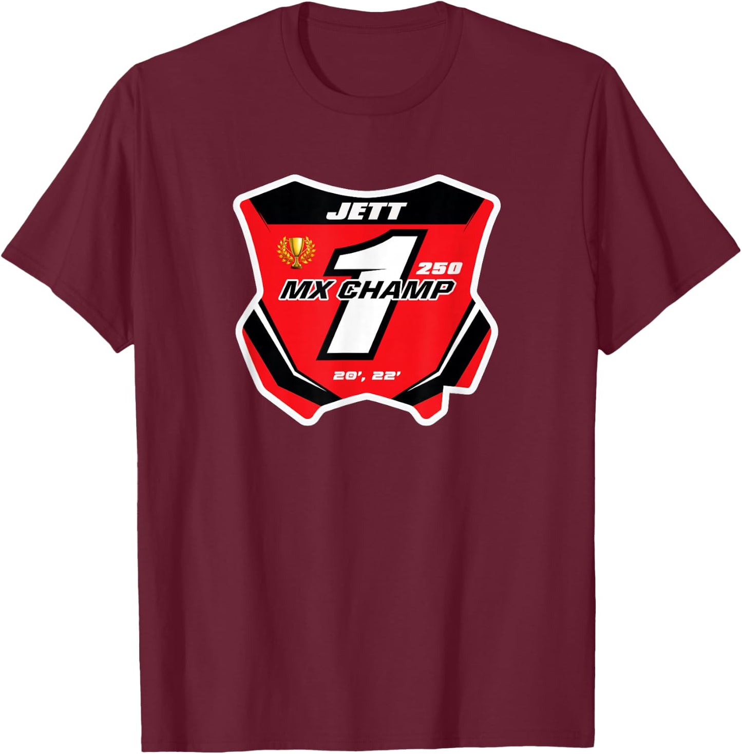 Jett Lawrence JL18 T-Shirt - T-Shirt | Maroon
