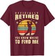Retired Golf Gift Retirement Party Retiring Golfing Golfer T-Shirt - T-Shirt | Maroon