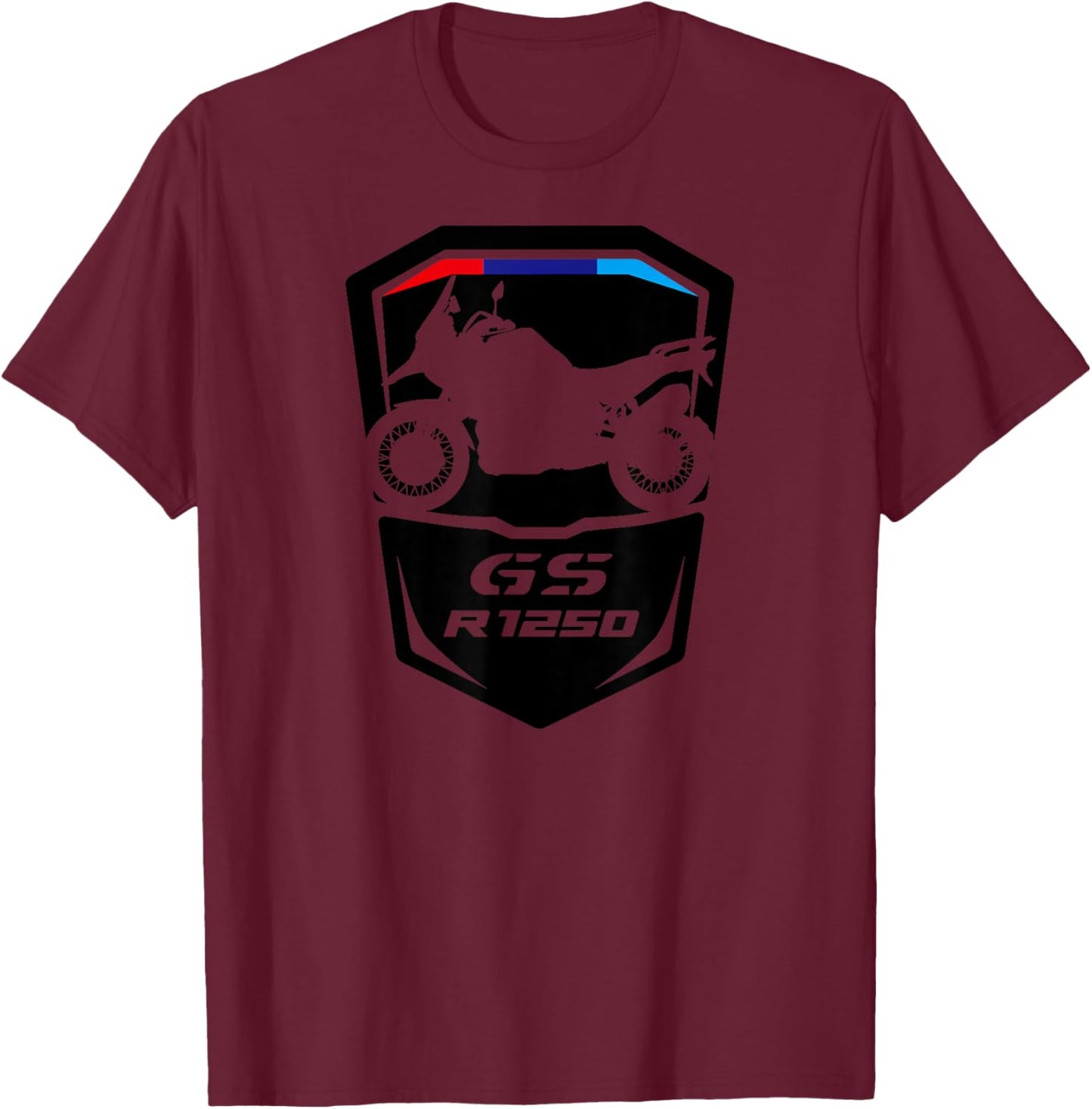 R 1250 GS Adventure Bike Motorrad T-Shirt - T-Shirt | Maroon