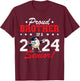 Graduation Proud Brother Of A 2024 Senior Baseball Player T-Shirt - T-Shirt | Maroon