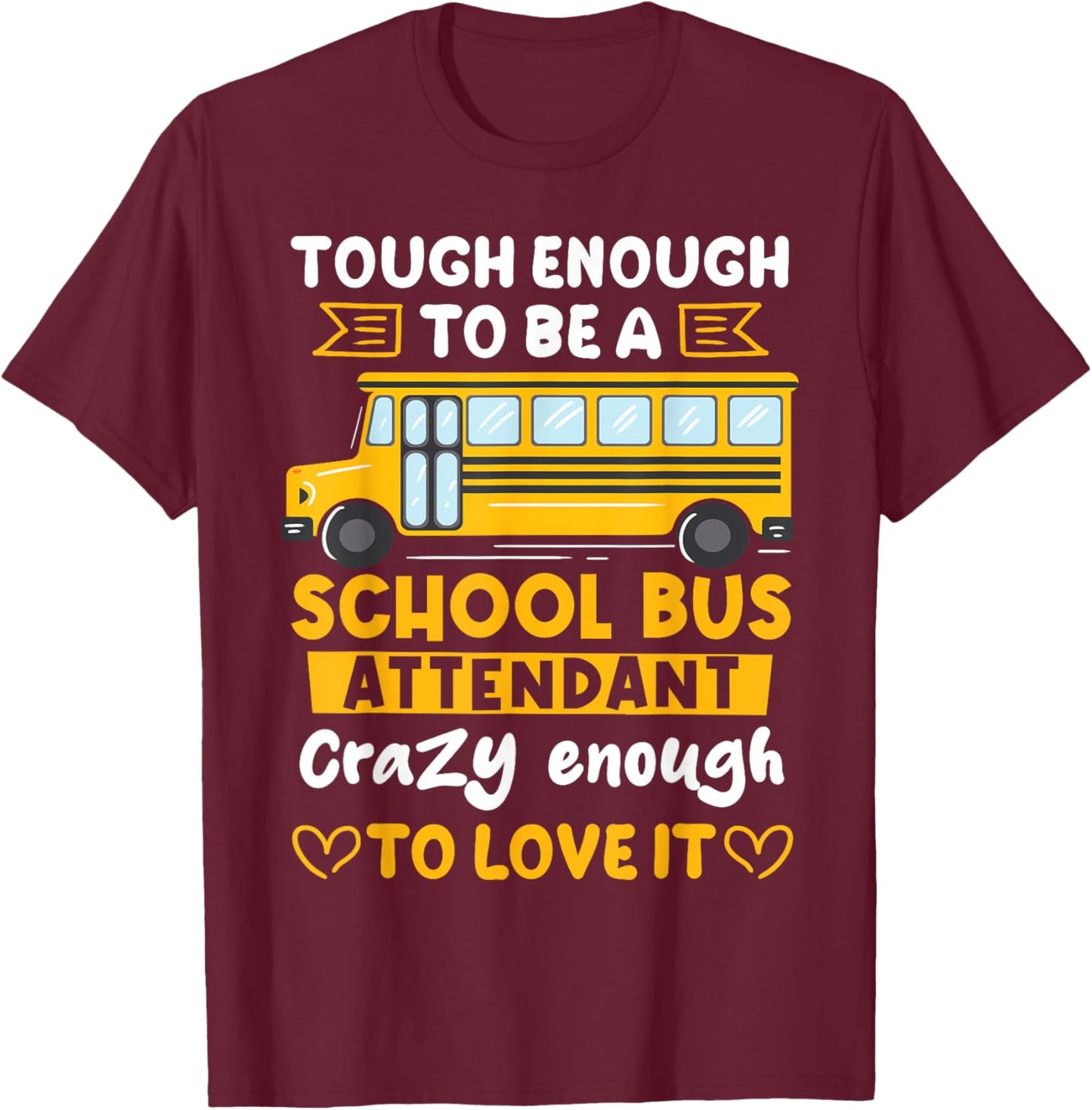 School Bus Monitor Bus Companion Student Transport T-Shirt - T-Shirt | Maroon