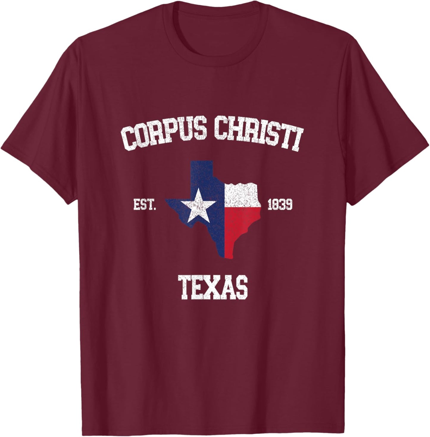 Corpus Christi Texas T-Shirt - T-Shirt | Maroon