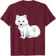 Arctic Fox Artic Animals Cute Artic Fox Lover Pajamas T-Shirt - T-Shirt | Maroon