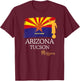 Arizona Tucson Mormon LDS Mission Missionary T-Shirt - T-Shirt | Maroon