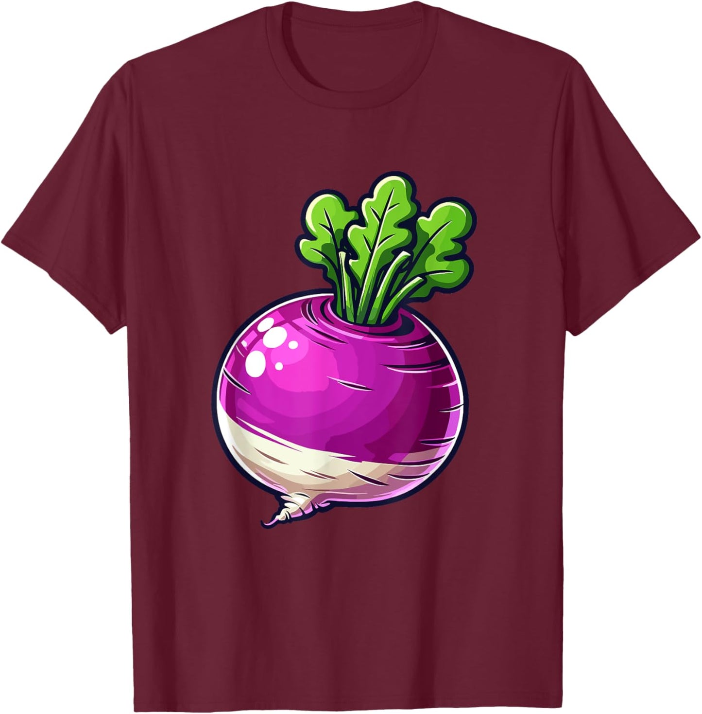 Turnip Food Funny Turnip Lover Cool Turnip T-Shirt - T-Shirt | Maroon