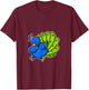 Funny Dabbing Peacock Gift Colourful Bird Dab Dance T-Shirt - T-Shirt | Maroon