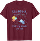 Grandma 1st Birthday First Trip Around The Sun Space Bday T-Shirt - T-Shirt | Maroon