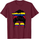 Colombian Girl Colombian Flag Colombian Proud Colombian Woman T-Shirt - T-Shirt | Maroon