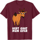 Best Goat Mom Ever T-Shirt - T-Shirt | Maroon