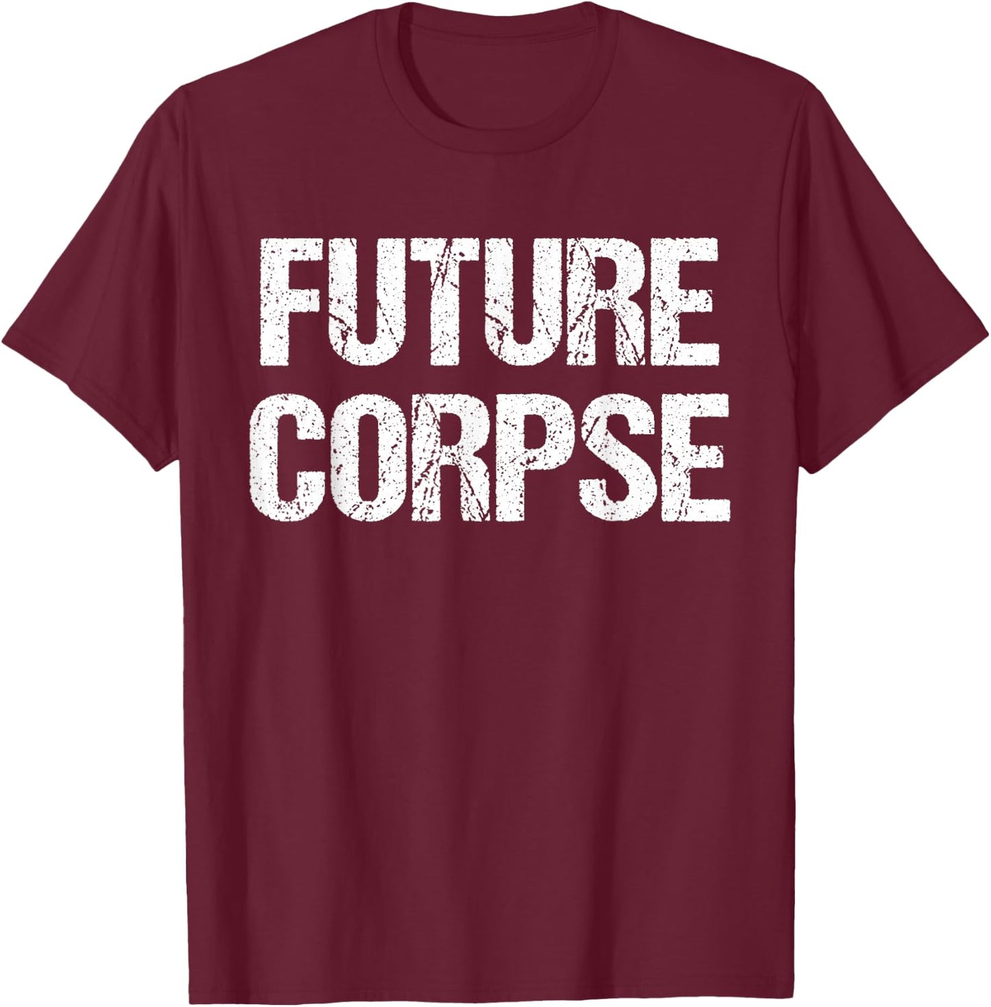 Future Corpse Coffin T-Shirt - T-Shirt | Maroon