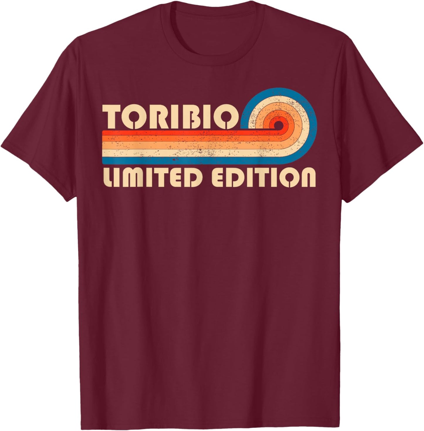 TORIBIO Surname Retro Vintage 80s 90s Birthday Reunion T-Shirt - T-Shirt | Maroon