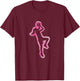 Cute Basketball Girl Basketball Player Women Girls Kids T-Shirt - T-Shirt | Maroon