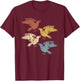 Black Crow Forest Animal Bird Gothic Spooky Retro Raven T-Shirt - T-Shirt | Maroon