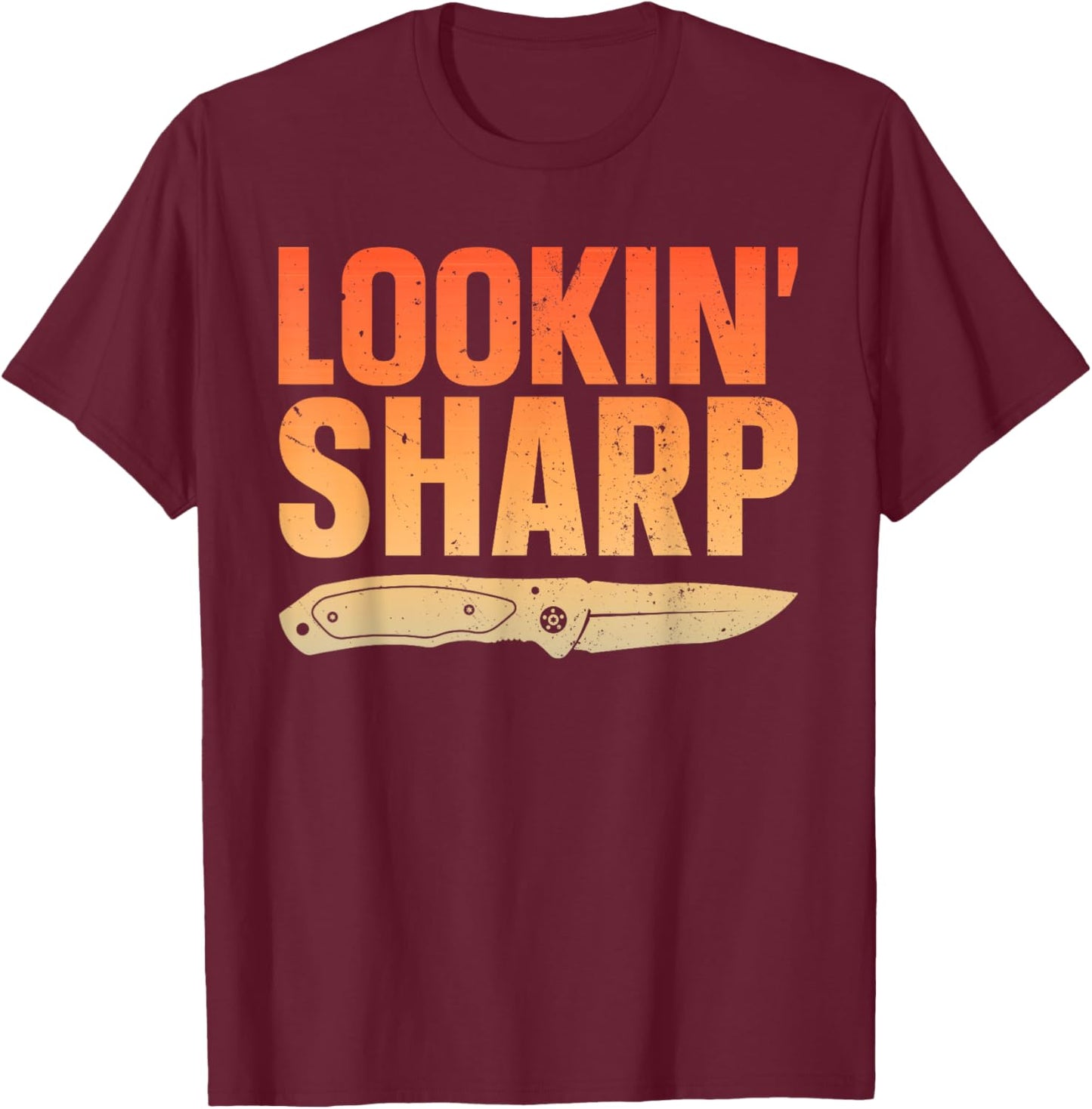 Pocket Knife Art Women Knife Lover Knife Collector T-Shirt - T-Shirt | Maroon