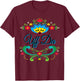 Uff Da Norwegian Rosemaling Funny Gift T-Shirt - T-Shirt | Maroon