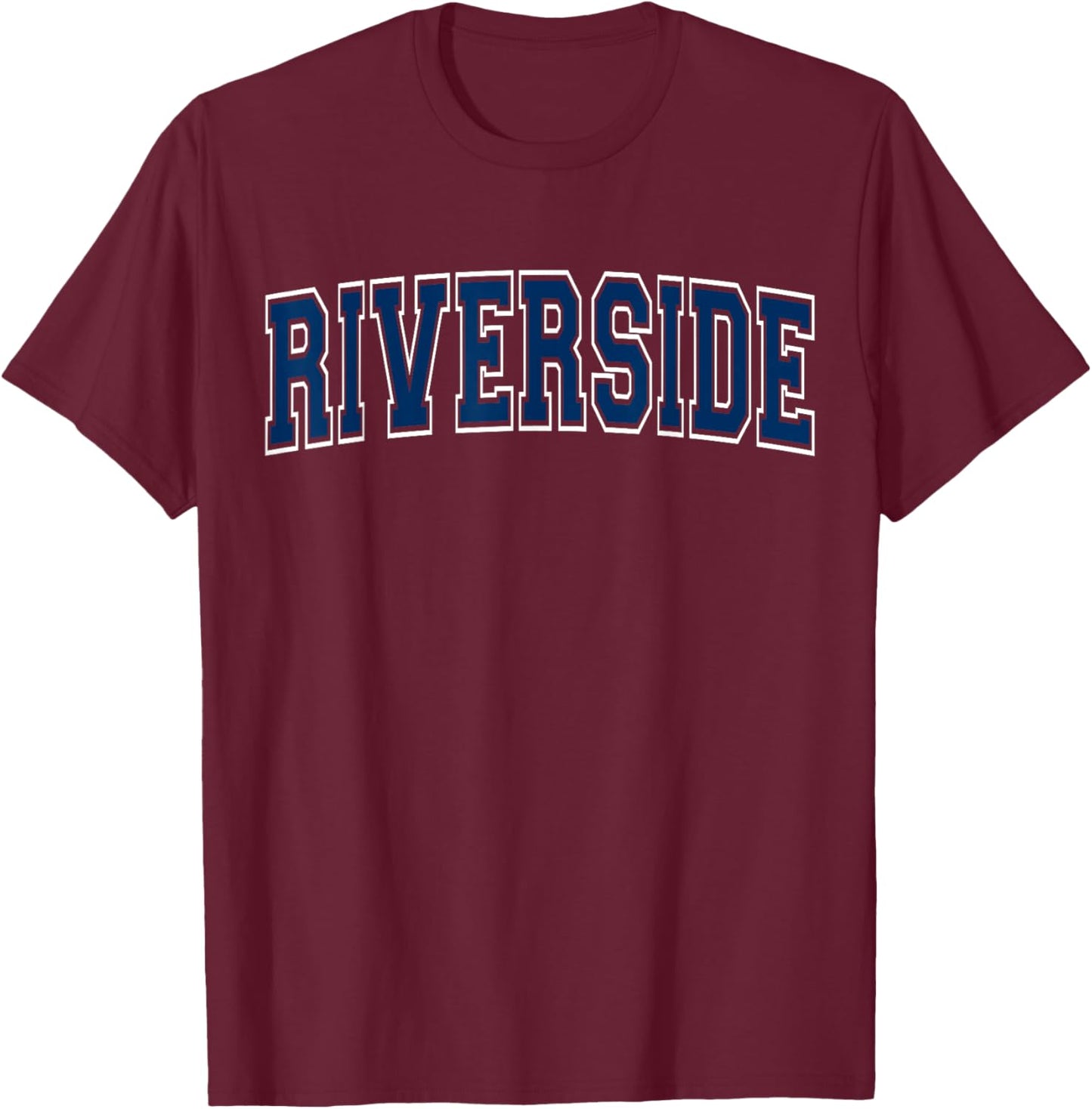 Everyday Varsity Style Riverside T-Shirt - T-Shirt | Maroon