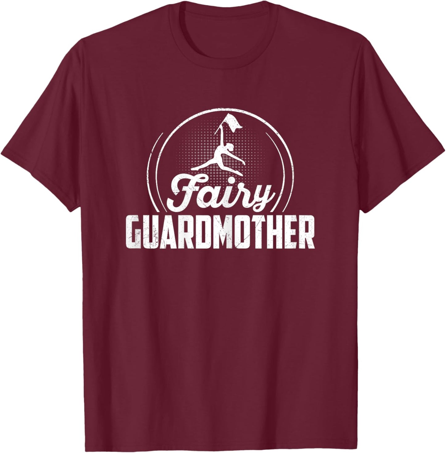 Fairy Guardmother - Mother's Day Funny Color Guard's Mom Pun T-Shirt - T-Shirt | Maroon