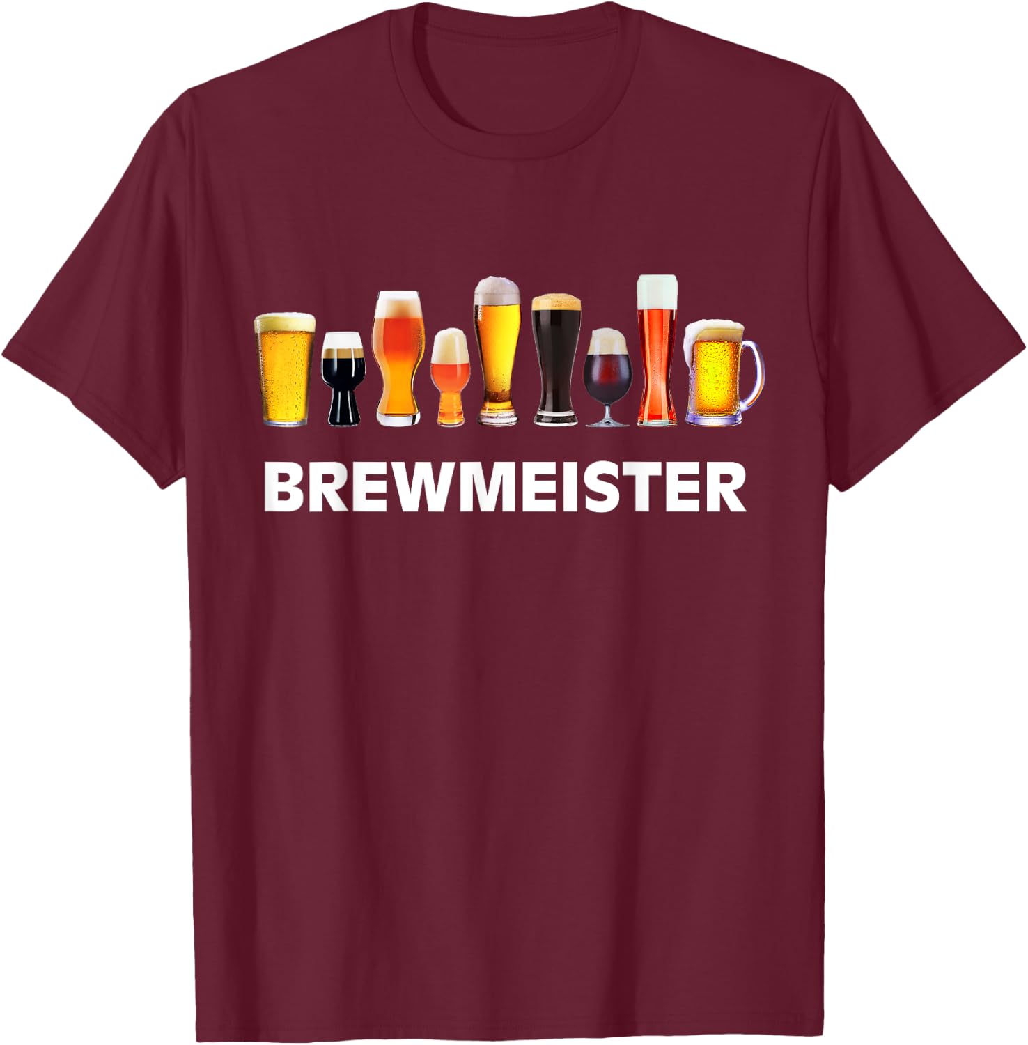 Craft Beer Lover Brewmeister T-Shirt - T-Shirt | Maroon
