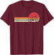 Cycling Shirt. Retro Style For Cyclist T-Shirt - T-Shirt | Maroon
