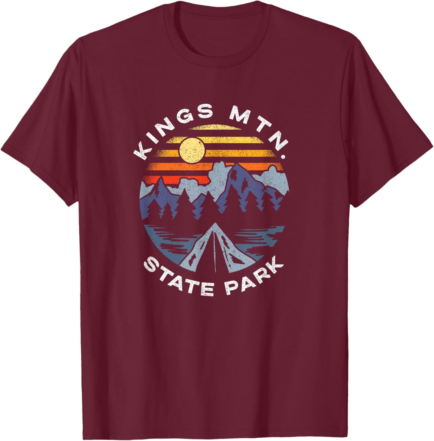 Kings Mountain State Park South Carolina Mountains Vacation T-Shirt - T-Shirt | Maroon
