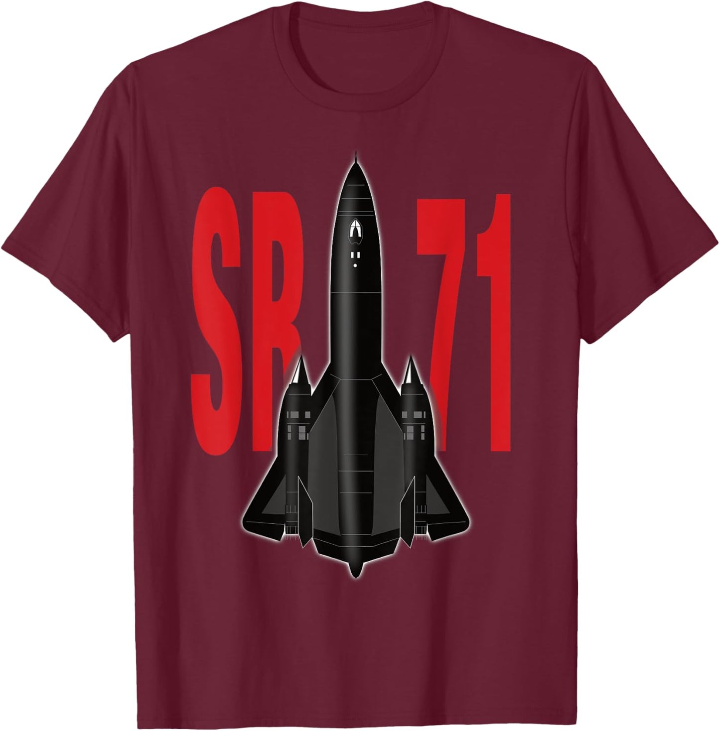 SR-71 Blackbird T-Shirt - T-Shirt | Maroon
