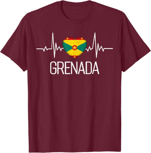 Grenada T-Shirt - T-Shirt | Maroon
