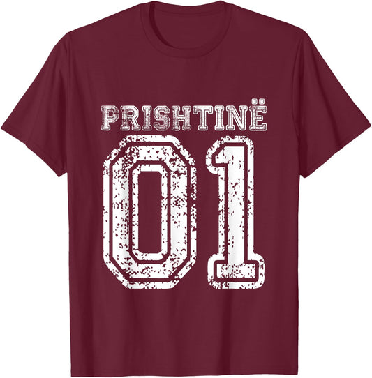 01 Prishtine Prishtina T-Shirt - T-Shirt | Maroon