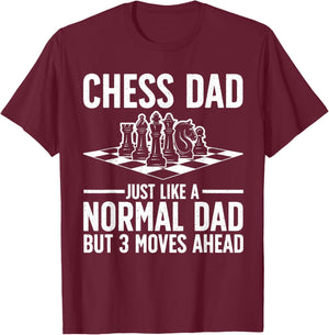 Cool Chess Player Art Dad Knight Chess Lovers Pieces Small T-Shirt - T-Shirt | Maroon