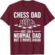 Cool Chess Player Art Dad Knight Chess Lovers Pieces Small T-Shirt - T-Shirt | Maroon