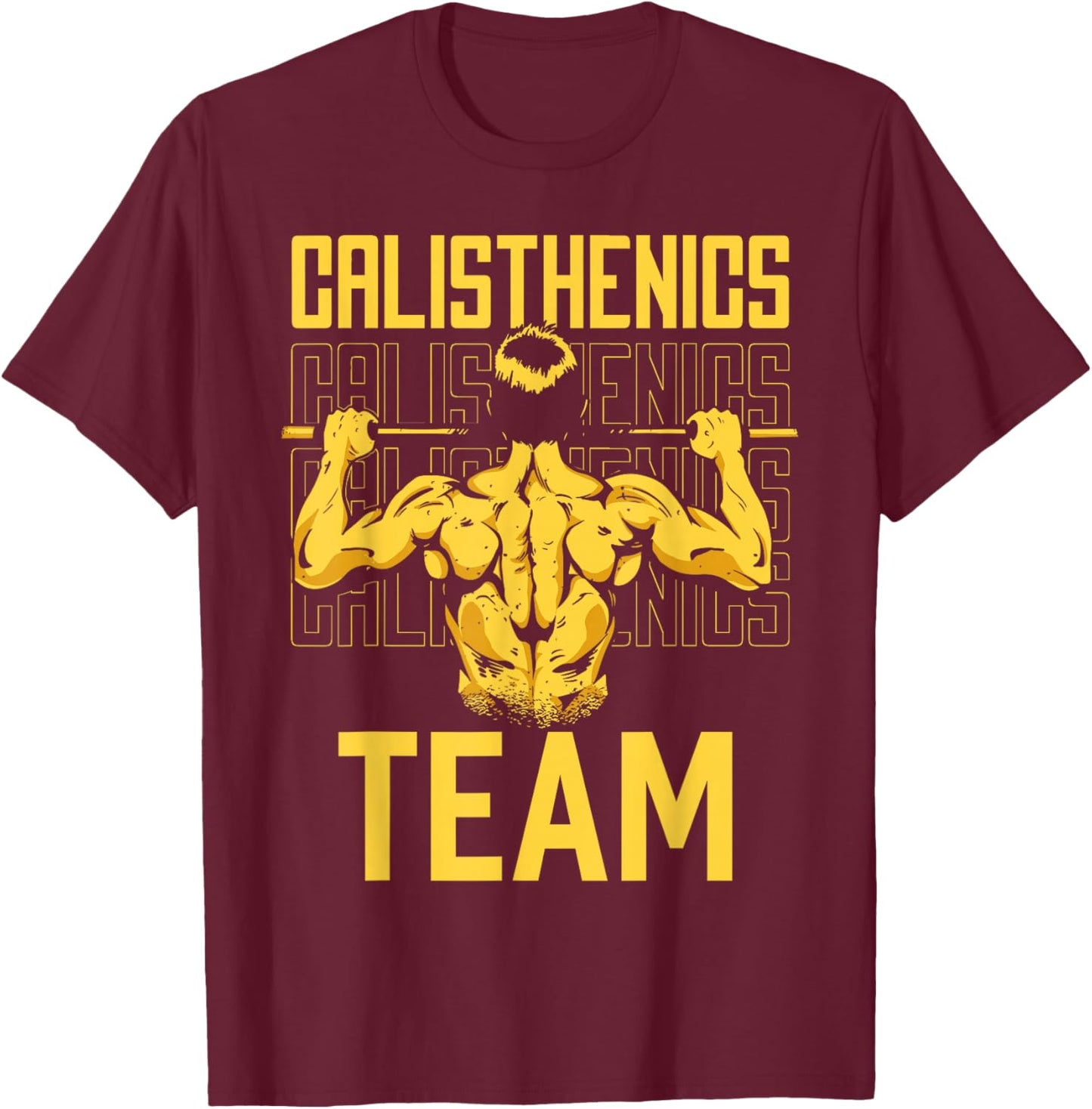 Calisthenics Team Bodyweight Fitness Workout Calisthenics T-Shirt - T-Shirt | Maroon