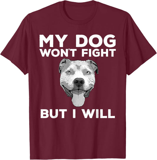 Cool Pitbull Women Pitbull Terrier Owner Dog Lovers T-Shirt - T-Shirt | Maroon