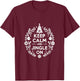 Keep Calm and Jingle On Christmas Holiday Fun T-Shirt - T-Shirt | Maroon