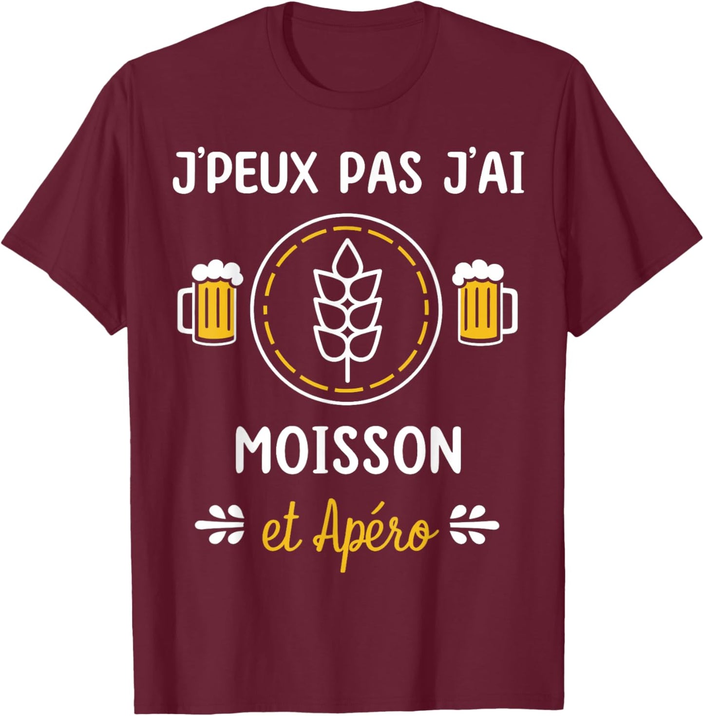 I Can't Have a Harvest , Black, S T-Shirt - T-Shirt | Maroon