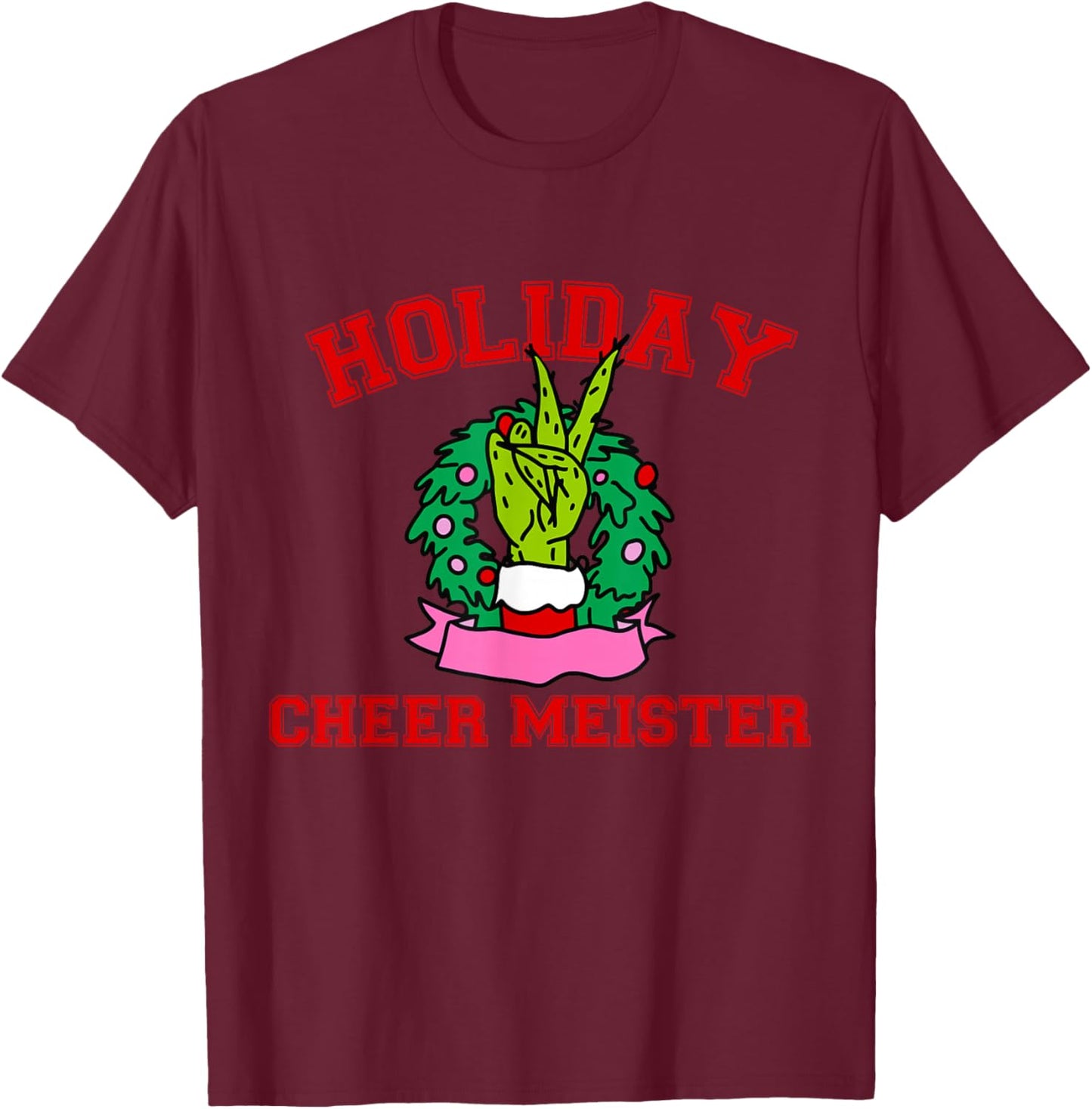 Holiday Cheer Meister Apparel T-Shirt - T-Shirt | Maroon