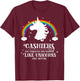 Cashiers Fabulous Magical Like Unicorns Funny Rainbow T-Shirt - T-Shirt | Maroon