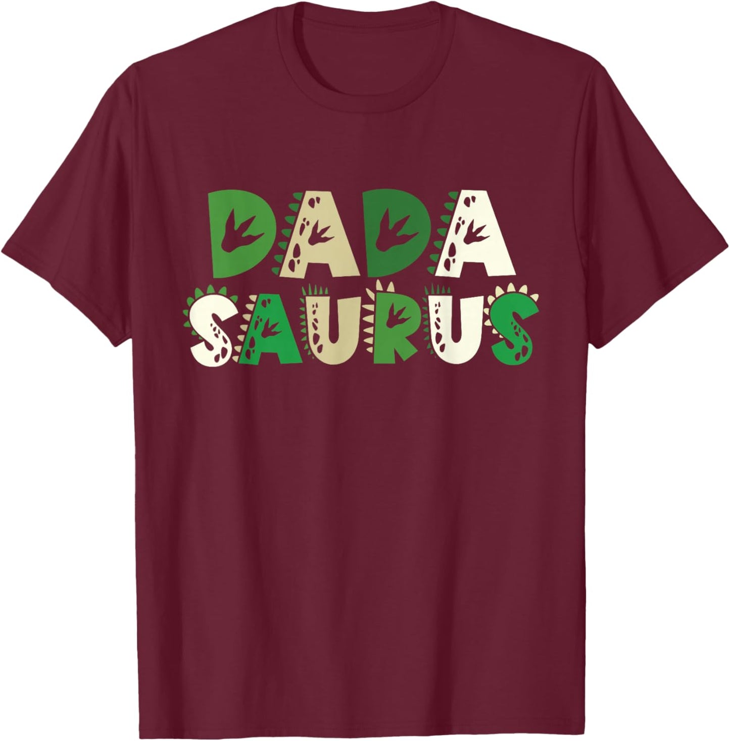 Dada Saurus Matching Family Birthday Dinosaur Men Women Kids T-Shirt - T-Shirt | Maroon