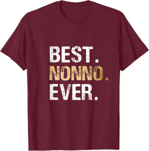Nonno Gift from Granddaughter Grandson Best Nonno T-Shirt - T-Shirt | Maroon