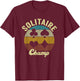 Solitaire Champ Solitaire Lover Funny Solitaire Card Game T-Shirt - T-Shirt | Maroon