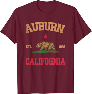 Auburn California T-Shirt - T-Shirt | Maroon