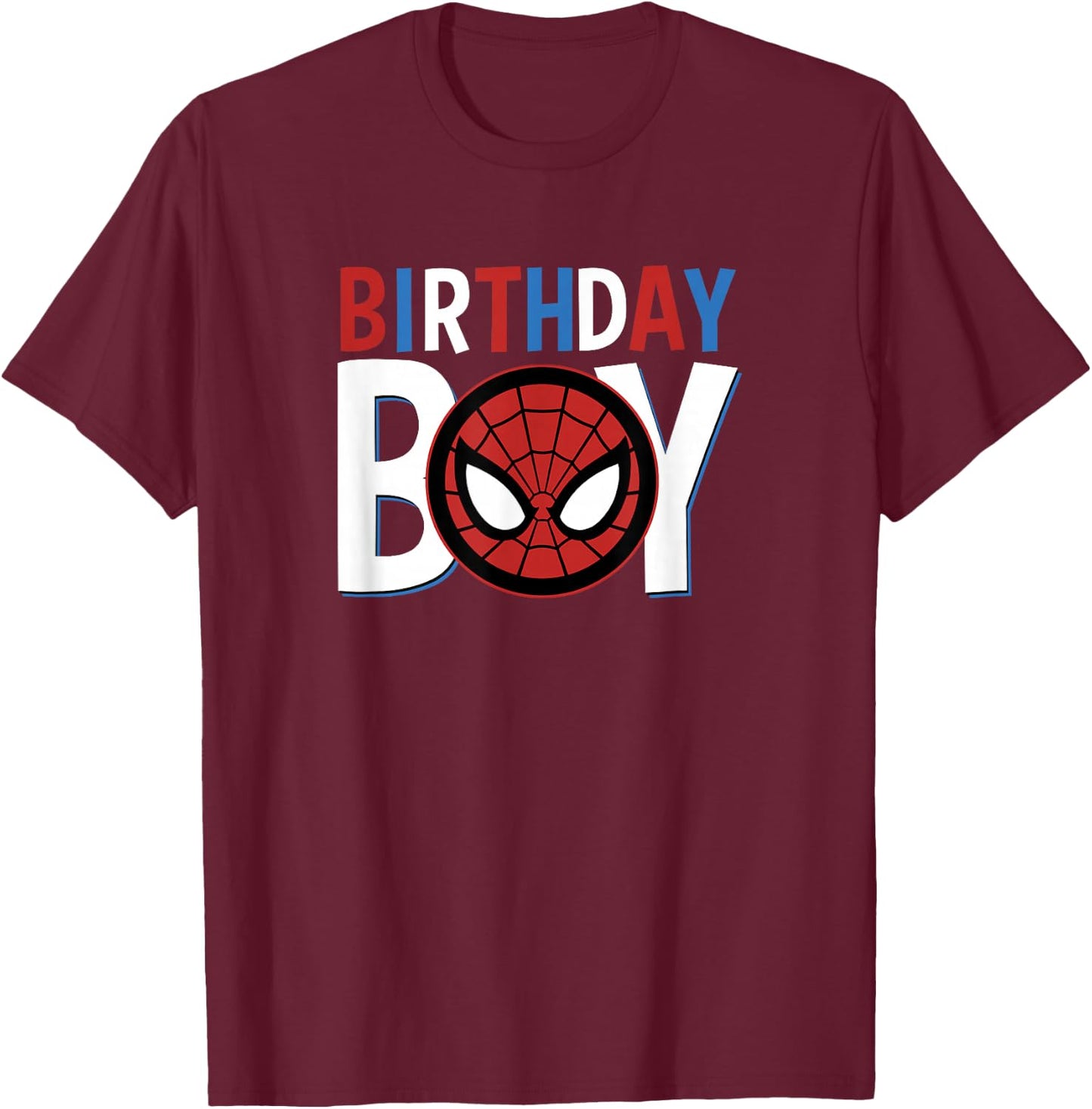 Marvel Avengers Classic Spider-Man Birthday Boy T-Shirt - T-Shirt | Maroon