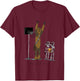 Kids Star Wars Classic Chewbacca Basketball Who Invited Him? T-Shirt - T-Shirt | Maroon