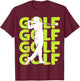 Golf Golfer Golf Player Men Children Boys T-Shirt - T-Shirt | Maroon