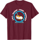 Eat Sleep Run Repeat Hamster Running Wheel T-Shirt - T-Shirt | Maroon