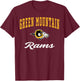 Green Mountain High School Rams C3 T-Shirt - T-Shirt | Maroon