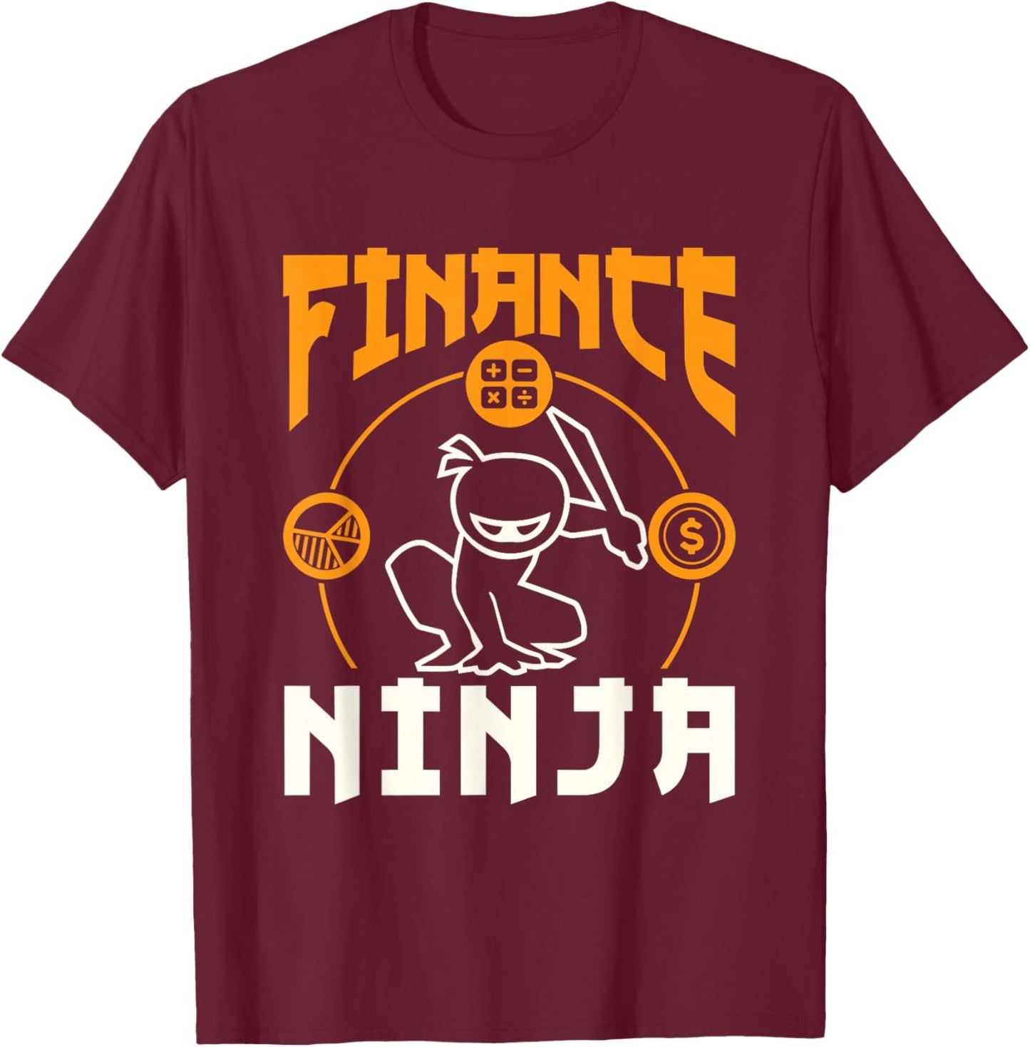 Finance Ninja Manager Director CFO Accountant Accounting T-Shirt - T-Shirt | Maroon