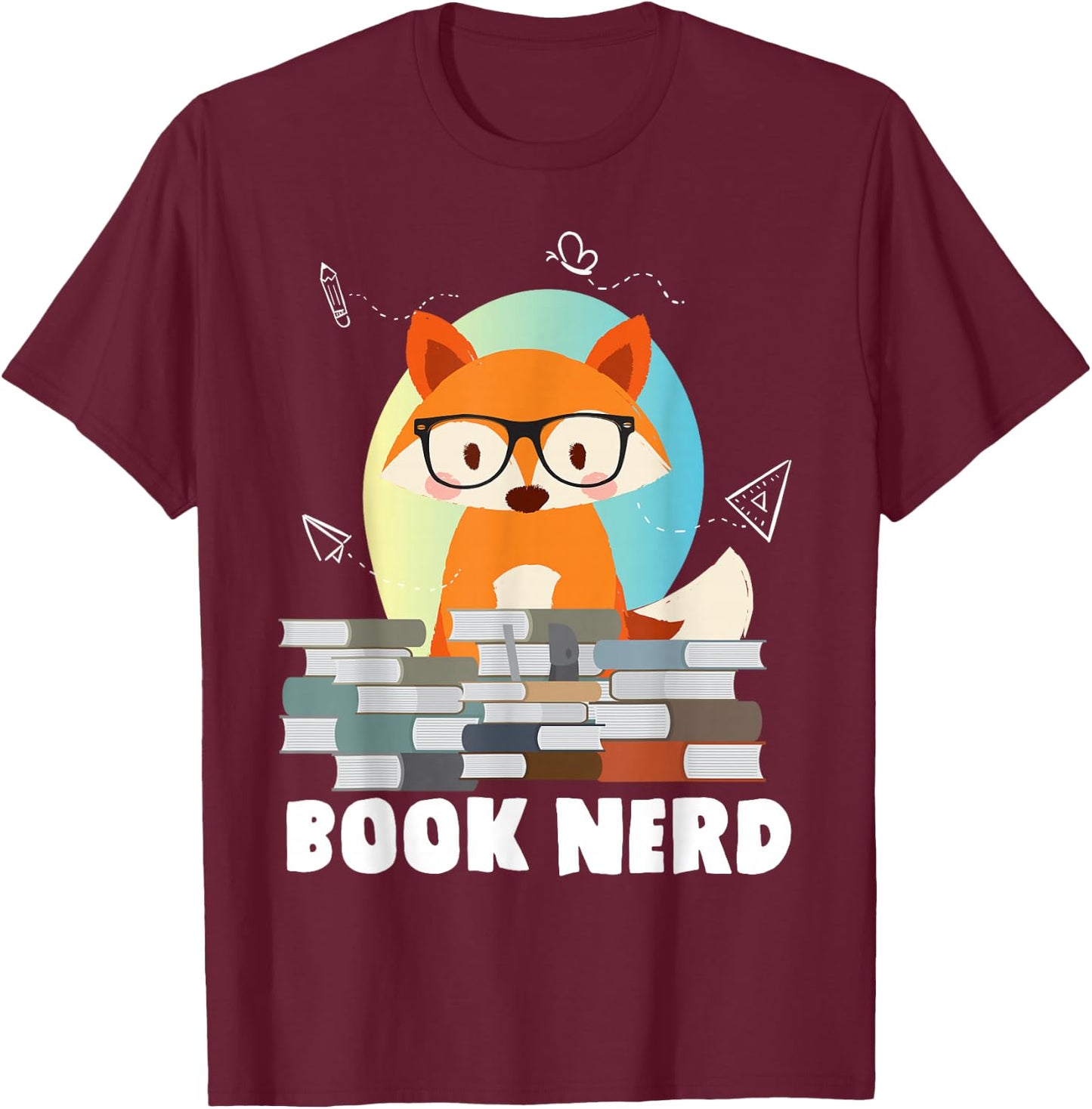 Bookworm Book Literature Novel Reading Rat T-Shirt - T-Shirt | Maroon