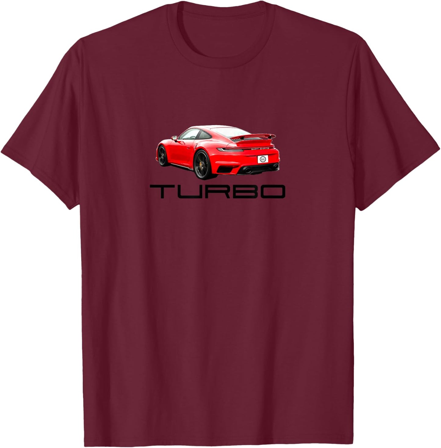 Everyday Supercar – 992 Turbo S (911) Inspired T-Shirt - T-Shirt | Maroon