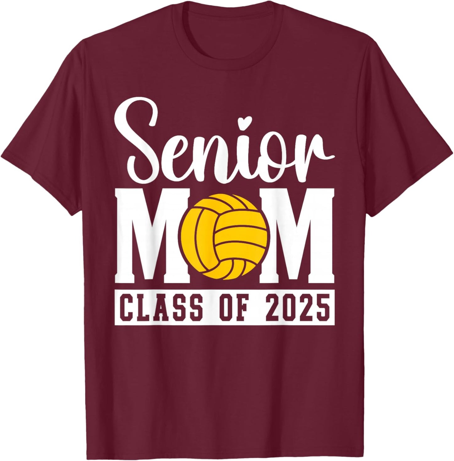 Senior Water Polo Mom 2025 Graduation Class Of 2025 Women's T-Shirt - T-Shirt | Maroon