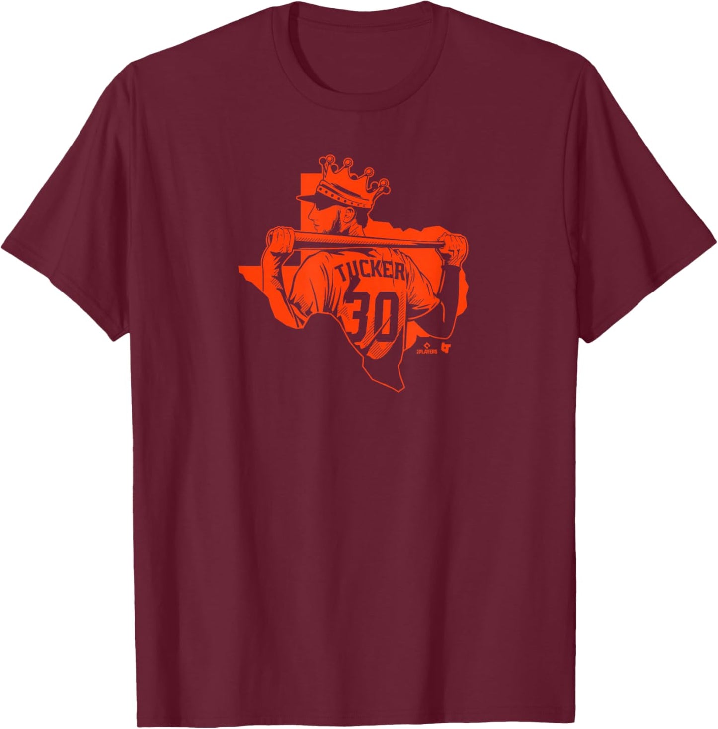 Kyle Tucker - King of Texas - Houston Baseball T-Shirt - T-Shirt | Maroon